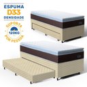 Ver imagem 3 de Cama Box com Colchão de Espuma D33 Pillow Top Comfort Luxo + Auxiliar de Espuma Unique Solteiro 88cm