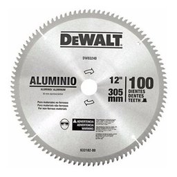 Disco de Corte para Serra 12 Polegadas Dewalt Modelo Dwa03240 Ideal para Alumínio e Não Ferrosos - 2