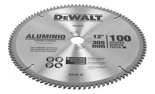 Disco de Corte para Serra 12 Polegadas Dewalt Modelo Dwa03240 Ideal para Alumínio e Não Ferrosos - 6