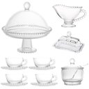 Ver imagem 1 de Conjunto Chá e Café Cristal 5 Peças Linha Pearl Wolff para Mesa Posta Refinada