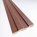 Ver imagem 1 de Painel Ripado em Placa 10,5x270cm (0,28m²) MDF Marrom/Imbuia Moldufama