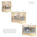 Ver imagem 7 de Berço Evolutivo Redondo Mini Cama 3 em 1 Encanto