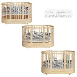 Berço Evolutivo Redondo Mini Cama 3 em 1 Encanto - 8