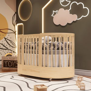 Berço Evolutivo Redondo Mini Cama 3 em 1 Encanto