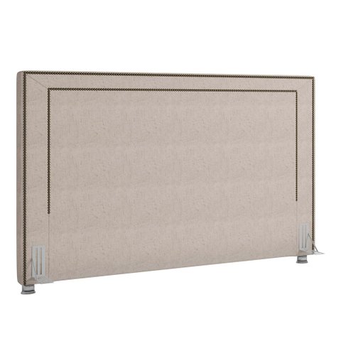 Cabeceira Cama Box Queen 160 Cm P05 Berlim Linho Bege - Lyam Decor