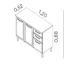 Ver imagem 6 de Cozinha Completa Modulada 5 Peças 12 Portas 2 Gavetas New Premium Itatiaia Branco
