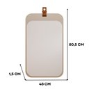 Ver imagem 5 de Espelheira Para Banheiro Alça em Couro Monet Espresso Móveis