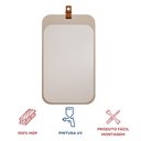 Ver imagem 3 de Espelheira Para Banheiro Alça em Couro Monet Espresso Móveis