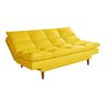 Sofá Cama Casal 3 Lugares Andorra Suede Amarelo 374 Império Estofados - 5