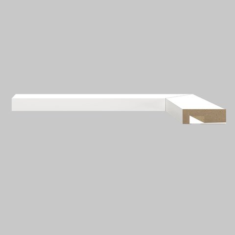 Arremate para Painel Ripado 240CMX5CMX15MM Branco Moldufama