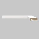 Ver imagem 1 de Arremate para Painel Ripado 240CMX5CMX15MM Branco Moldufama