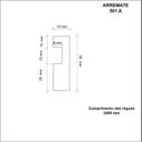 Ver imagem 3 de Arremate para Painel Ripado 240CMX5CMX15MM Branco Moldufama