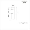Ver imagem 3 de Arremate para Painel Ripado 240CMX5CMX15MM Imbuia Moldufama