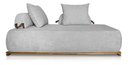 Ver imagem 1 de Sofá Dubai 2 Lugares 1.80m Tecido Bouclê Cinza para Sala Bz Home Decor