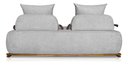 Ver imagem 4 de Sofá Dubai 2 Lugares 1.80m Tecido Bouclê Cinza para Sala Bz Home Decor