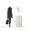 Ver imagem 5 de Mala Grande Polipropileno Despachada Viagem Internacional Expansiva Rodas 360º Cadeado Tsa Gladiador