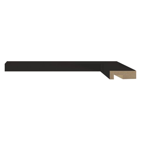 Arremate para Painel Ripado 240CMX5CMX15MM Preto Moldufama