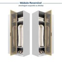 Ver mais imagens de Guarda Roupa Linear 1 Porta Reflecta Jade CabeCasa MadeiraOriginals