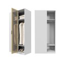 Ver imagem 6 de Guarda Roupa Modulado Linear 1 Porta Reflecta Jade CabeCasa MadeiraOriginals Branco/Fosco