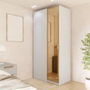 Ver imagem 1 de Guarda Roupa Linear 1 Porta Reflecta Jade CabeCasa MadeiraOriginals