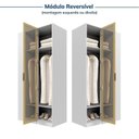 Ver mais imagens de Guarda Roupa Modulado Linear 1 Porta Reflecta Jade CabeCasa MadeiraOriginals Branco/Fosco