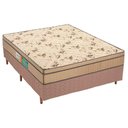 Ver imagem 1 de Cama Box Casal: Colchão Espuma Polar D45 Pérola Fort + Base CRC Rústico Clean(138x188)