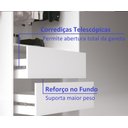 Ver imagem 6 de Guarda Roupa Solteiro 2 Portas 2 Gavetas 100% MDF Dalas 