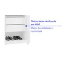 Ver imagem 7 de Guarda Roupa Solteiro 2 Portas 2 Gavetas 100% MDF Dalas 