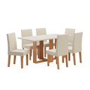 Ver imagem 2 de Conjunto Sala de Jantar com 6 Cadeiras Vênus Hill 