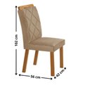 Ver imagem 3 de Conjunto de Mesa de Jantar Dublin 180 Tp MDF Laminado Canto Copo 6 Cadeiras Irlanda