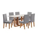 Ver imagem 2 de Conjunto Sala de Jantar com 6 Cadeiras Vênus Hill 