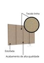 Ver imagem 3 de Cabeceira Premium Estofada Cama Box Solteiro 90 Cm - Palha