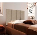 Ver imagem 2 de Cabeceira Premium Estofada Cama Box Solteiro 90 Cm - Palha