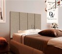Ver imagem 2 de Cabeceira Premium Estofada Cama Box Solteiro 90 Cm - Palha
