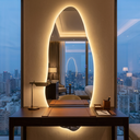 Ver mais imagens de Espelho Orgânico 150x60 com Led Touch Quente Frio Decoração Pinterest Polido Lopazzi Quarto Sala