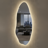 Espelho Orgânico 150x60 com Led Touch Quente Frio Decoração Pinterest Polido Lopazzi Quarto Sala - 3