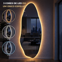 Ver imagem 5 de Espelho Orgânico 150x60 com Led Touch Quente Frio Decoração Pinterest Polido Lopazzi Quarto Sala