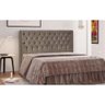 Cabeceira Cama Box Queen 1,60 Firenze em Veludo Cinza - 1