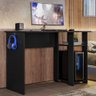 Mesa Escrivaninha para Computador Gamer Slim Preto - Peternella Móveis - 1