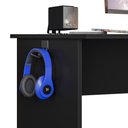 Ver imagem 3 de Mesa Escrivaninha para Computador Gamer Slim Preto - Peternella Móveis
