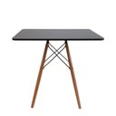 Ver imagem 5 de Conjunto Mesa Jantar Quadrada Eiffel 80cm Preto Mdf + 4 Cadeiras Charles Eames
