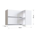 Ver imagem 4 de Cozinha Modulada Athena 8 Peças 3 Balcões 3 Armários Torre Quente e Paneleiro Branco