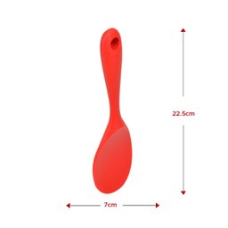 Colher Para Arroz Silicone de Servir p/ Altas Temperaturas:VERMELHO - 2