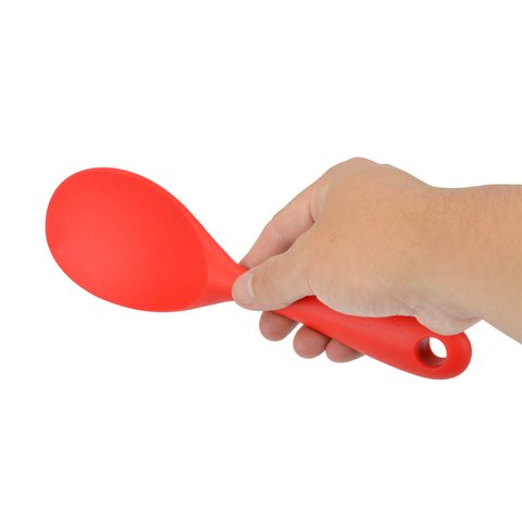 Colher Para Arroz Silicone de Servir p/ Altas Temperaturas:VERMELHO