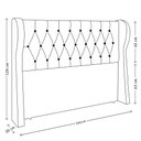 Ver imagem 5 de Cabeceira para Cama Box Queen 160 Cm Beatriz Linho Bege I02 - D'Rossi