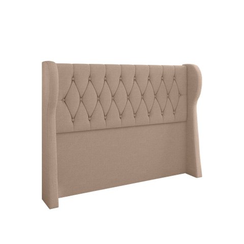 Cabeceira para Cama Box Queen 160 Cm Beatriz Linho Bege I02 - D'Rossi