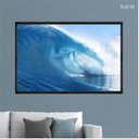 Ver imagem 2 de Quadro Decorativo - Onda Gigante Mar Azul Flnt018 - Tela Canvas - 80x60cm