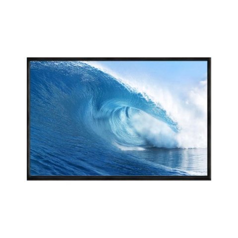 Quadro Decorativo - Onda Gigante Mar Azul Flnt018 - Tela Canvas - 80x60cm