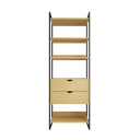 Ver imagem 2 de Modulo Closet Industrial com Gaveta Ferro Preto Canela