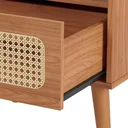 Ver imagem 5 de Mesa de Cabeceira com 1 Gaveta Tela Natural 100% MDF Marrom